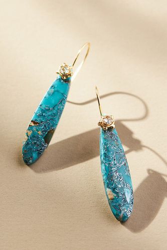 Boucles d'oreilles oblongues en pierre par en Blue - By Anthropologie - Modalova