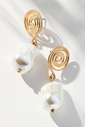 Boucles d'oreilles pendantes à perles tourbillonnantes par en White - By Anthropologie - Modalova