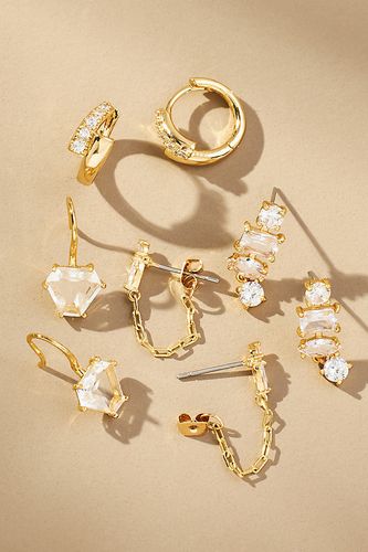 Boucles d'oreilles Huggie pierre de naissance, lot de 4 par en Clear - By Anthropologie - Modalova