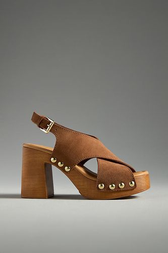 Sandales à Plateforme en Bois Cloutées en Brown taille: 40 - By Anthropologie - Modalova