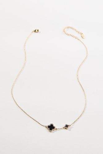 Collier Double Trèfle Plaqué Or par en Black - By Anthropologie - Modalova