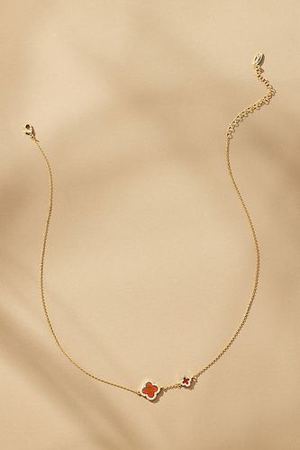 Collier Double-Trèfle Plaqué-Or par en - By Anthropologie - Modalova