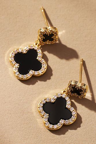 Boucles d'oreilles Clover Drop par en Black - By Anthropologie - Modalova