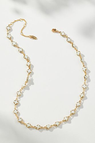 Collier Mini Trèfle Plaqué Or avec Perles par en - By Anthropologie - Modalova