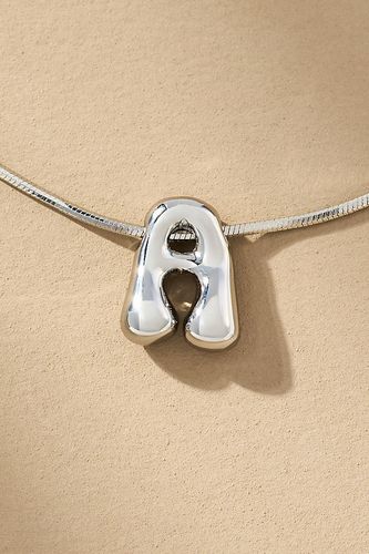 Collier Monogramme Bulle Mini Lettre Argent par - By Anthropologie - Modalova