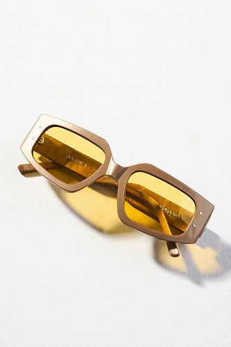 Lunettes de soleil rectangulaires en marbre Journey en Gold chez Anthropologie - I-SEA - Modalova