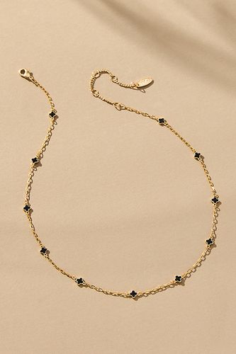 Tiny Clover Chain Necklace par en - By Anthropologie - Modalova