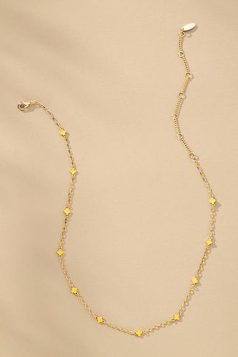 Tiny Clover Chain Necklace par en - By Anthropologie - Modalova