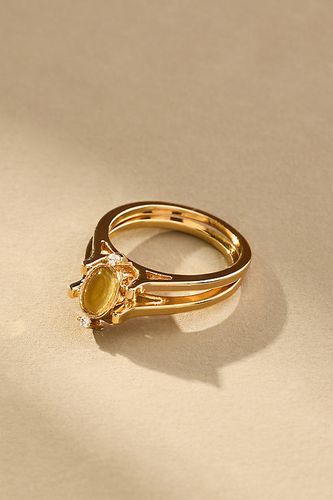 Stone Flip Ring par en Green taille: Uk 10 - By Anthropologie - Modalova