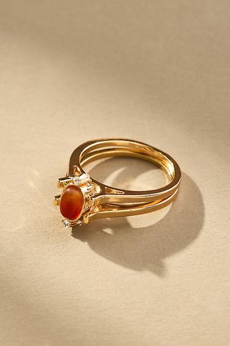 Stone Flip Ring par en Red taille: Uk 10 - By Anthropologie - Modalova