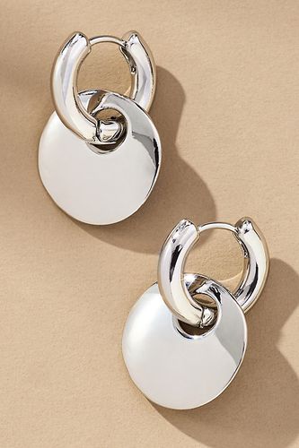 Boucles d'oreilles Huggie à breloques Bottlecap par en Silver - By Anthropologie - Modalova