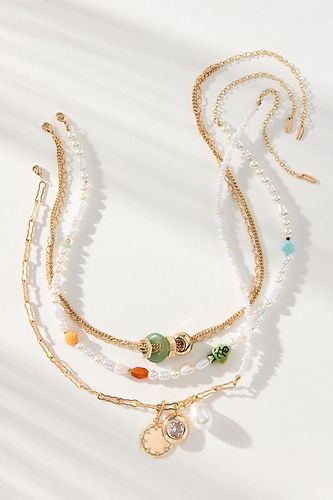Shades of Sea Layered Necklaces, Set of 3: Charm Edition par en - By Anthropologie - Modalova