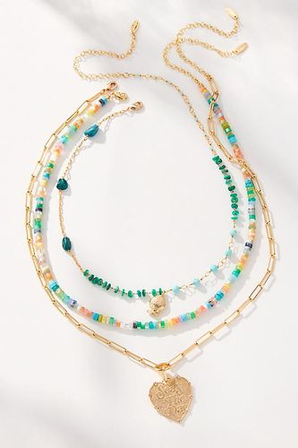 Shades of Sea Layered Necklaces, Set of 3: Charm Edition par en - By Anthropologie - Modalova