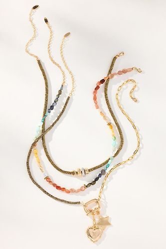 Shades of Sea Layered Necklaces, Set of 3: Charm Edition par en - By Anthropologie - Modalova
