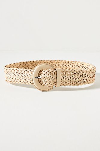 Ceinture tressée en cuir par en Beige taille: M - By Anthropologie - Modalova