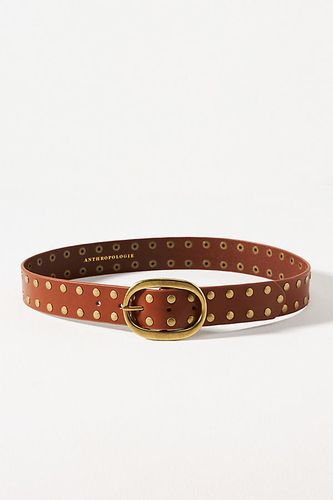 Ceinture à boucle ovale cloutée par en Brown taille: S - By Anthropologie - Modalova