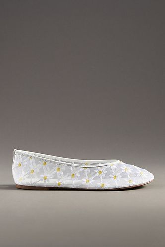 Ballerines en maille brodée en White taille: 38 chez Anthropologie - Maeve - Modalova