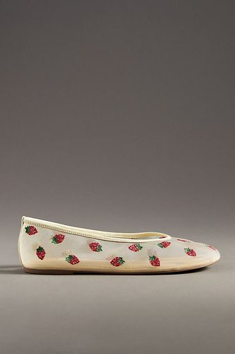 Ballerines en maille brodée en Red taille: 38 chez Anthropologie - Maeve - Modalova