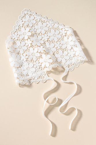 Foulard pour cheveux en crochet floral en Beige - By Anthropologie - Modalova