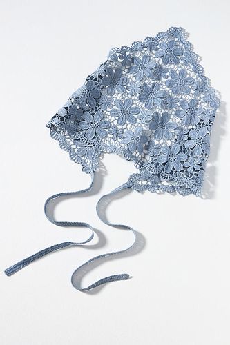 Foulard pour cheveux en crochet floral en Blue - By Anthropologie - Modalova