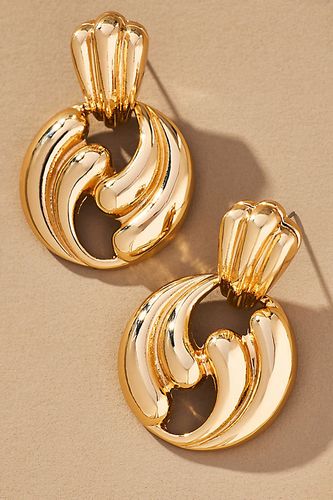 Boucles d'oreilles ondulées en métal par en Gold - By Anthropologie - Modalova