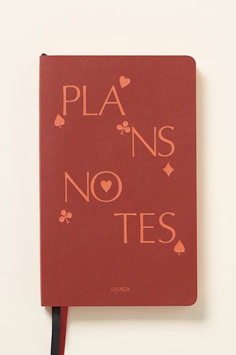 Journal de poche en simili-cuir Plans & Notes en Purple chez Anthropologie - Papier - Modalova