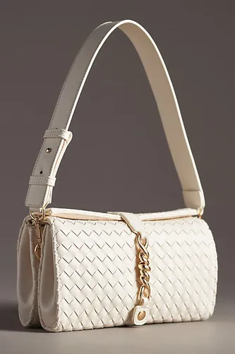 Woven Divided Shoulder Bag par en Beige - By Anthropologie - Modalova
