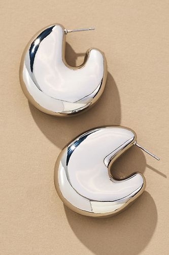 Boucles d'oreilles créoles en métal courbé et épais par en Silver - By Anthropologie - Modalova