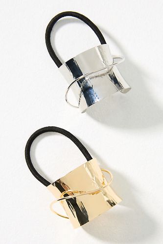 Élastique à cheveux avec manchette en métal par en - By Anthropologie - Modalova