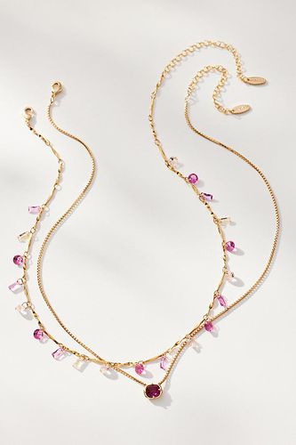 Layered Beaded Necklace par en Pink - By Anthropologie - Modalova