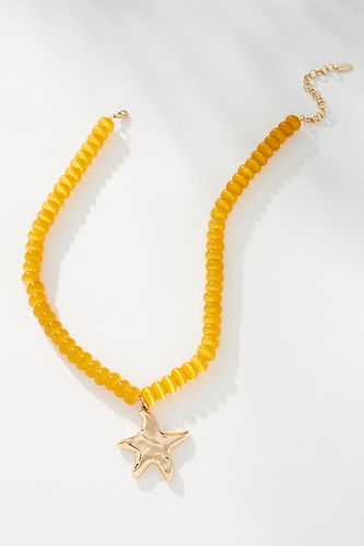 Collier avec pendentif perlé par en Yellow - By Anthropologie - Modalova