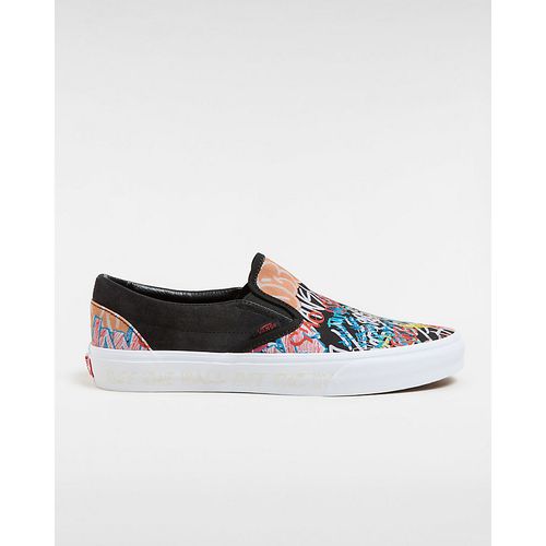 Chaussures Classic Slip-on (black/multi) Unisex , Taille 34.5 - Vans - Modalova