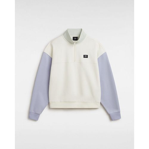 Sweat-shirt Colorblock Half Zip Mock (marshmallow-cosmic Sky) , Taille L - Vans - Modalova