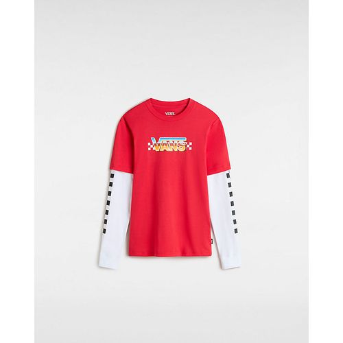 T-shirt À Manches Longues Bosco Garçon (8-14 Ans) (racing Red) Boys , Taille L - Vans - Modalova