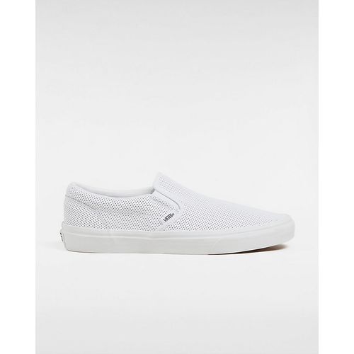 Chaussures En Cuir Perforé Classic Slip-on ((perf Leather) White) Unisex , Taille 34.5 - Vans - Modalova