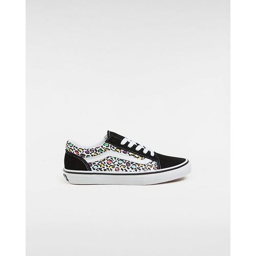 Chaussures Old Skool Junior (8-14 Ans) (animal Pop Black/multi) Youth , Taille 34.5 - Vans - Modalova