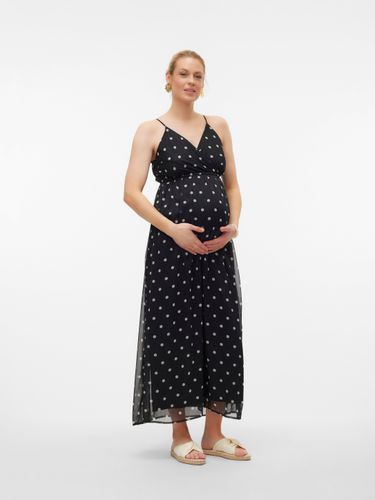 Robe Midi Regular Fit Col En V - MAMA.LICIOUS - Modalova