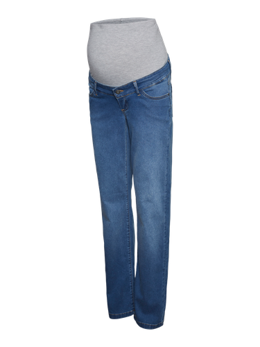 Jeans Slim Straight Fit Taille Moyenne - MAMA.LICIOUS - Modalova