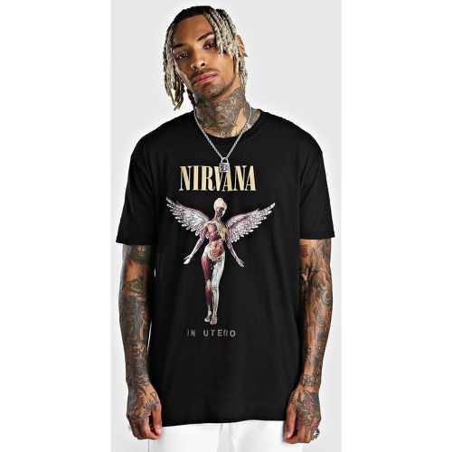 T-shirt oversize officiel Nirvana - Boohooman - Modalova