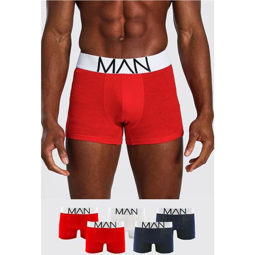 Lot de 5 boxers coloris mixtes - Boohooman - Modalova