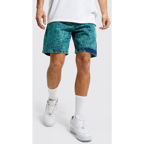 Short en jean délavé - Boohooman - Modalova