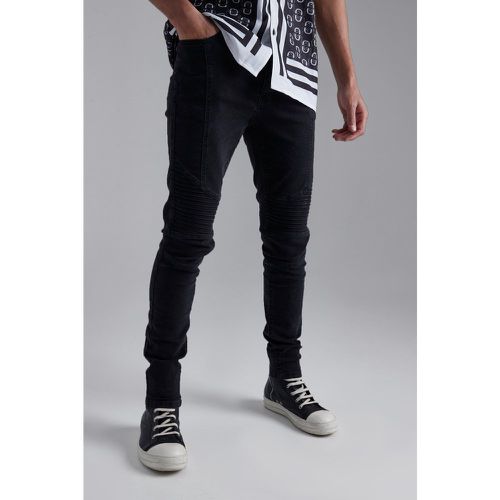 Tall - Jean biker skinny - Boohooman - Modalova