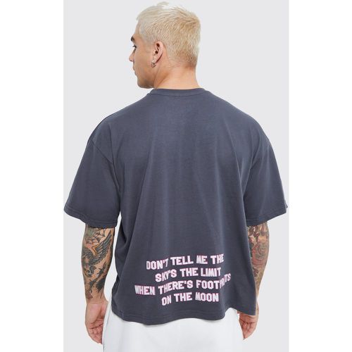 T-shirt oversize imprimé - Boohooman - Modalova