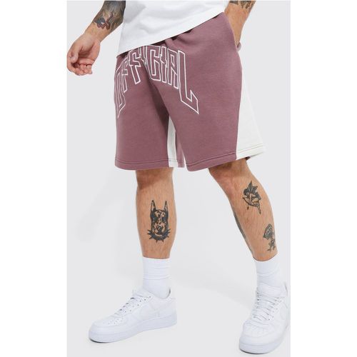 Short ample à empiècement en jersey homme - Boohooman - Modalova