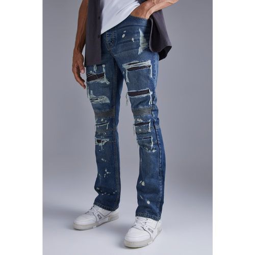 Jean flare déchiré - - 32R - Boohooman - Modalova