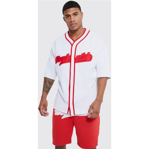 Ensemble de baseball avec polo oversize et short - Boohooman - Modalova