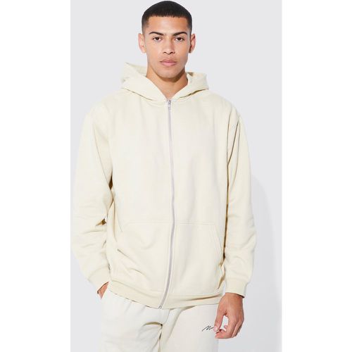 Sweat à capuche zippé basique - Boohooman - Modalova