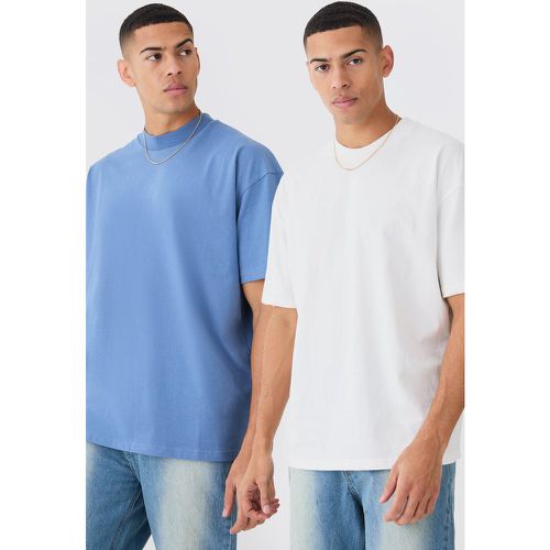 Lot de 2 t-shirts oversize épais - Boohooman - Modalova