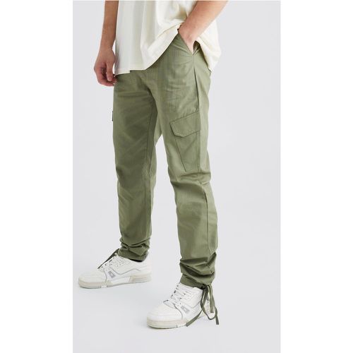 Tall - Pantalon cargo slim déchiré - Boohooman - Modalova