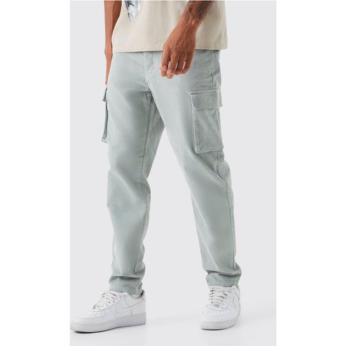 Tall - Pantalon cargo côtelé - Boohooman - Modalova